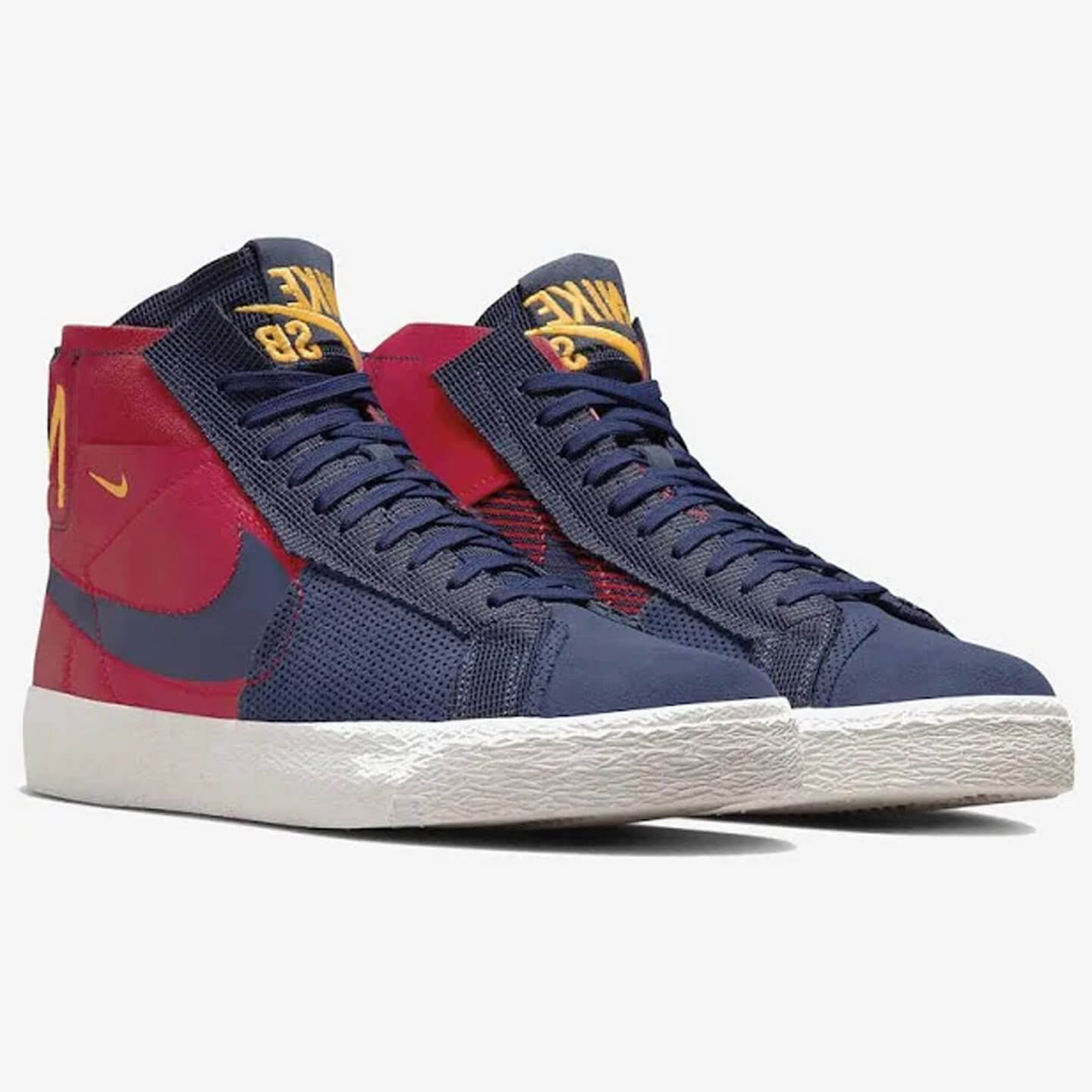 Tênis Nike Sb Zoom Blazer Mid Premium Azul/Vermelho