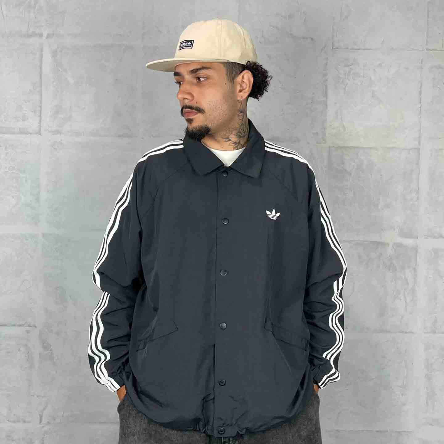 JAQUETA ADIDAS 3S COACH PRETA