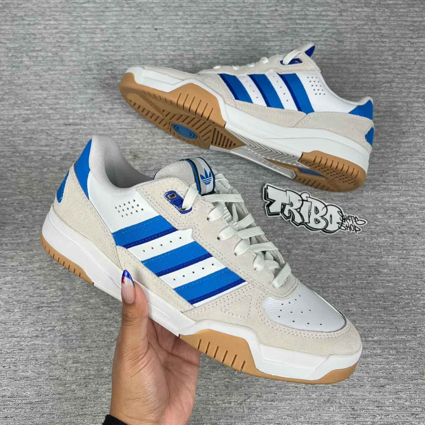 Tênis Adidas Tekkira Cup Branco/Azul